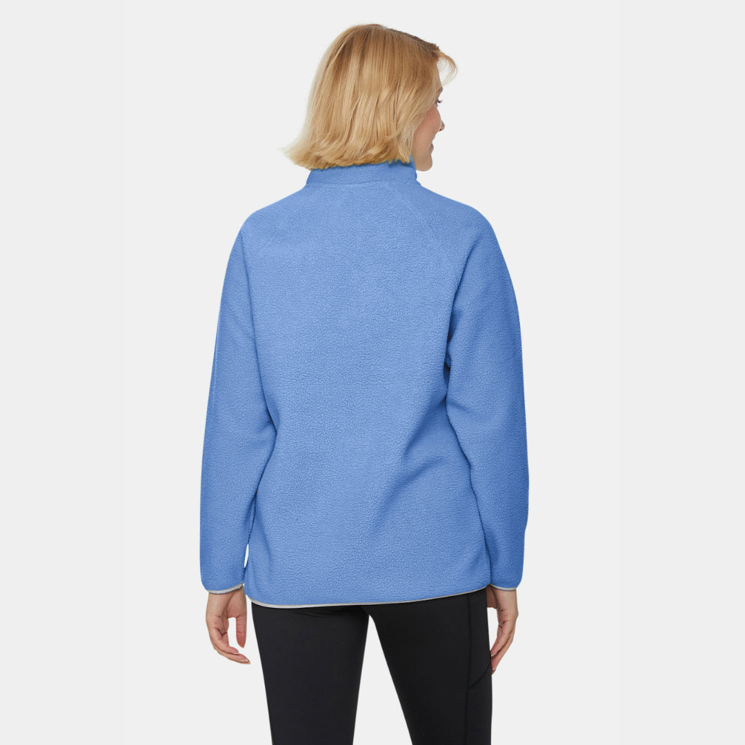 Pocket Fleece - Brilliant Blue & Cream