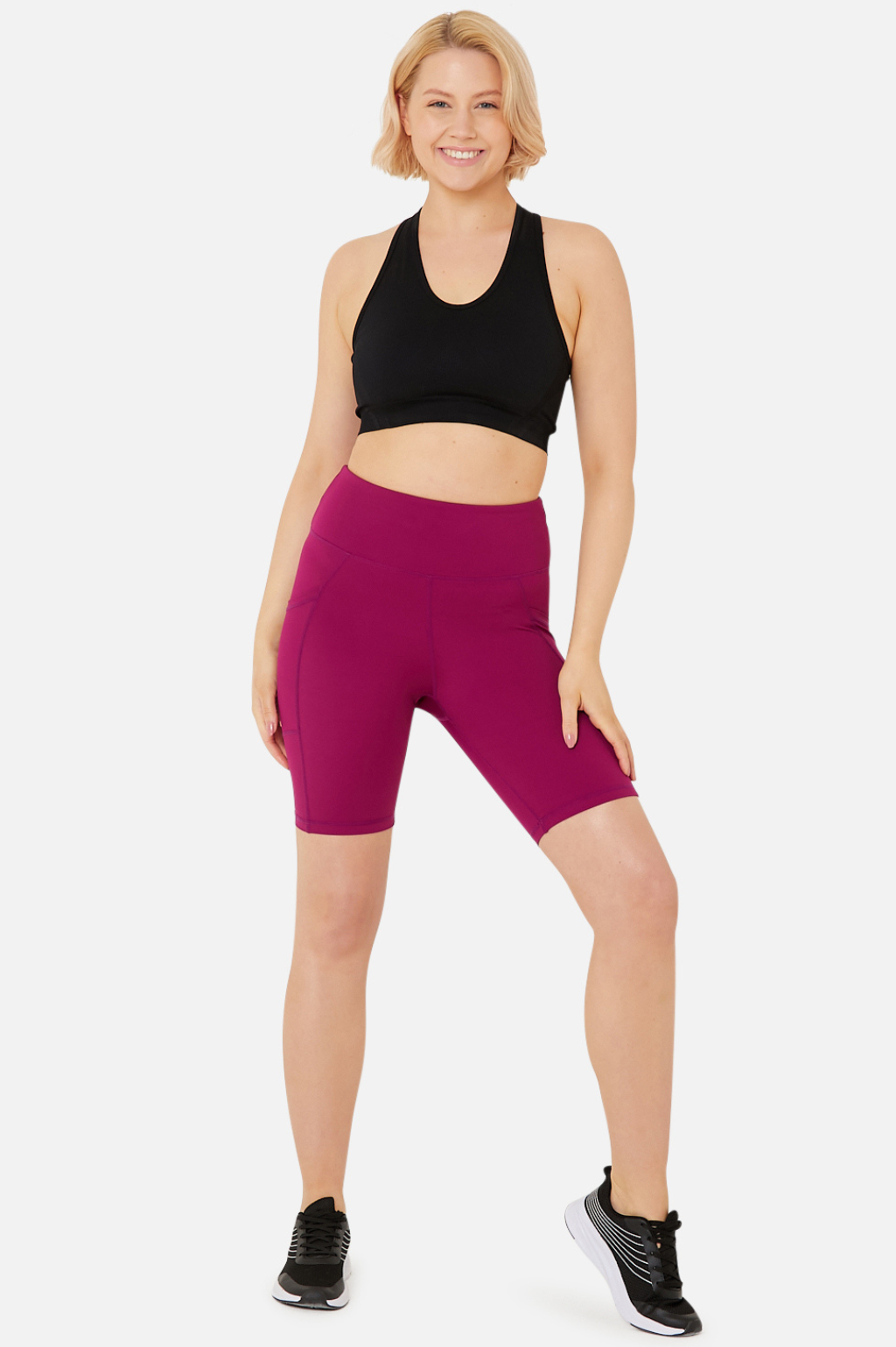 Elevate 8” Gym Shorts - Raspberry
