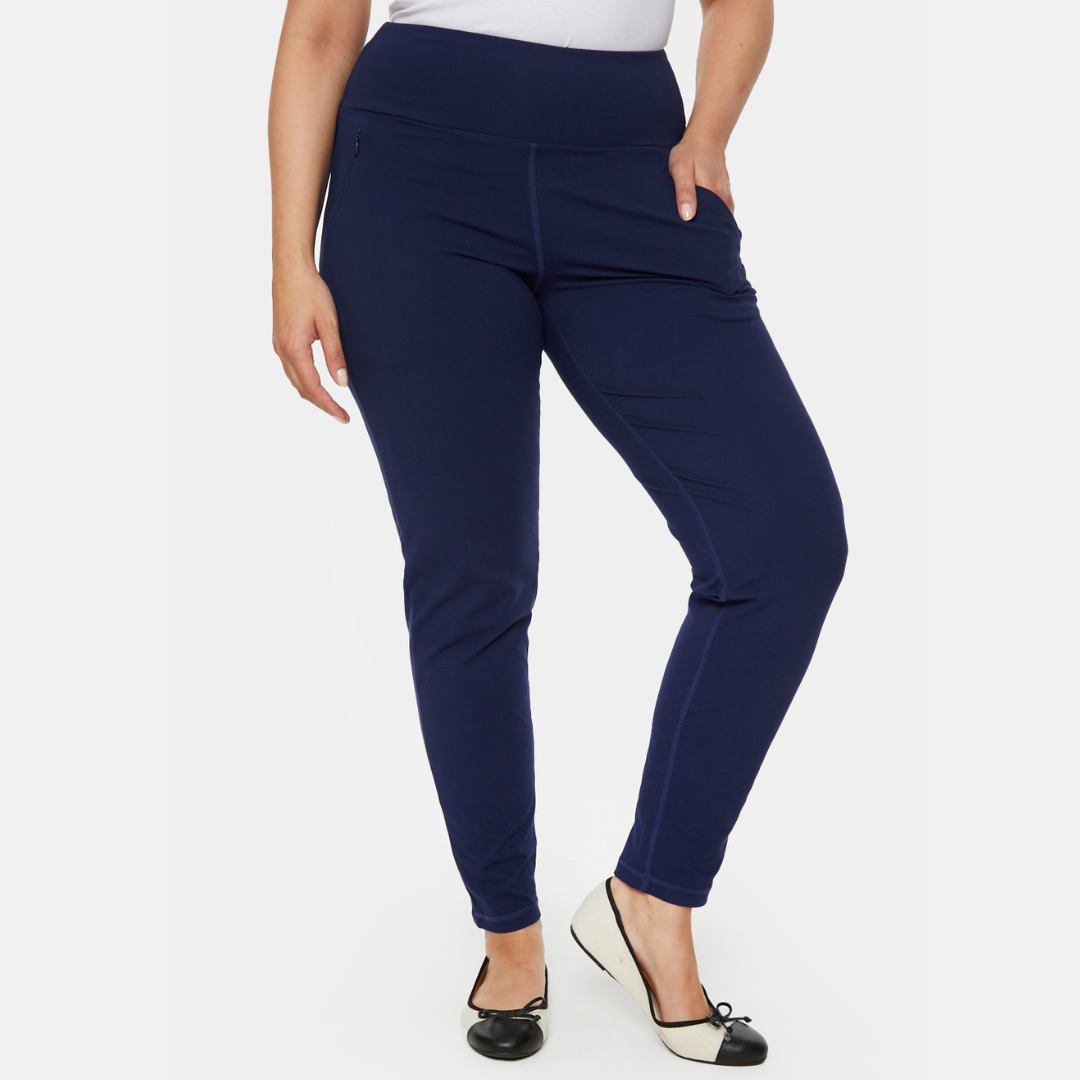 Slim Leg Pant - Navy