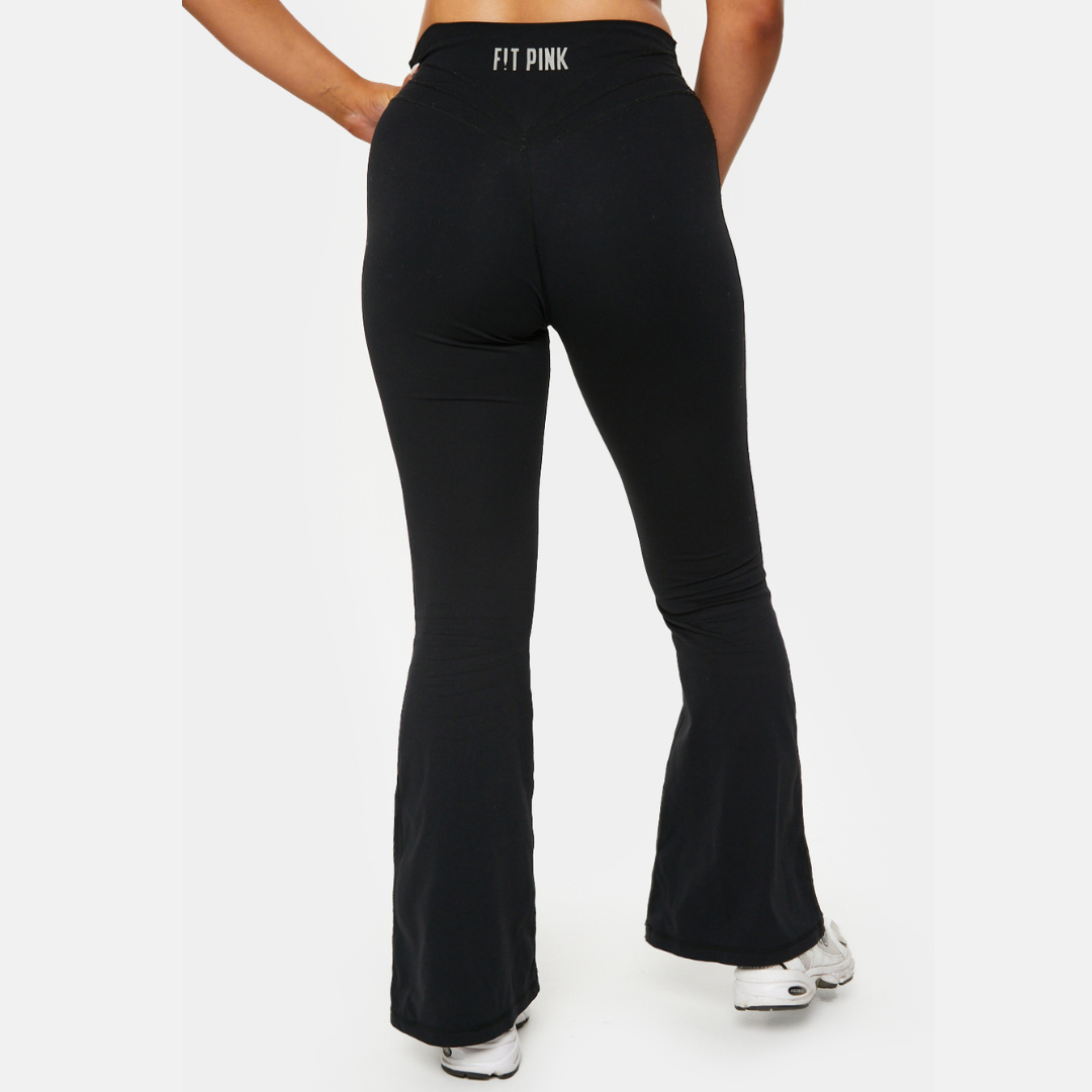 High Waisted Flared Leggings