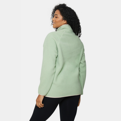 Pocket Fleece - Sage & Cream