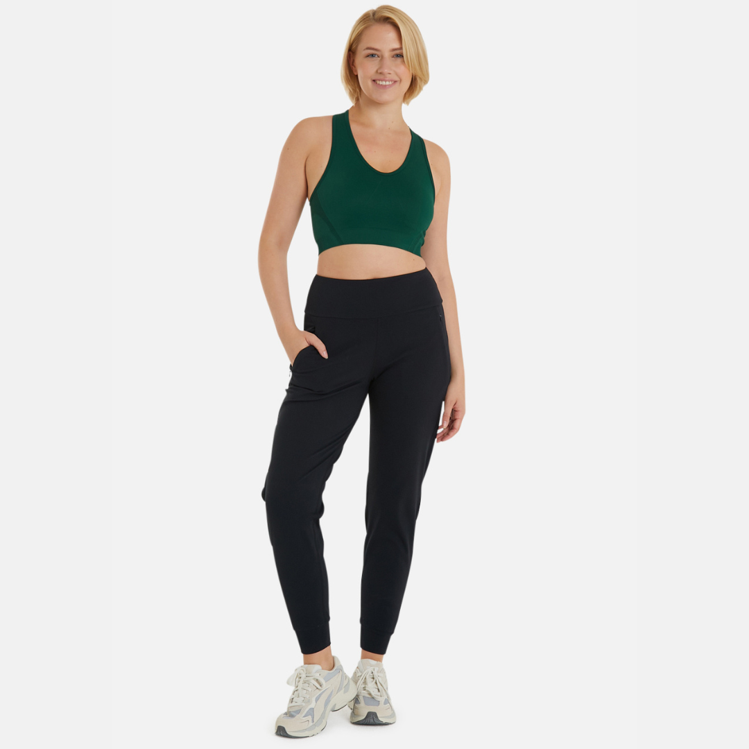 FitPink Seamless Sports Bra in Forest Green