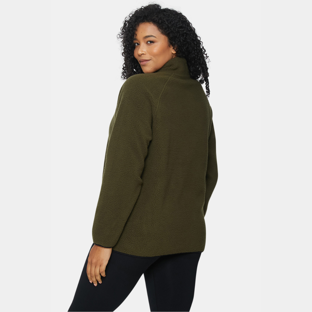 Pocket Fleece - Khaki & Black