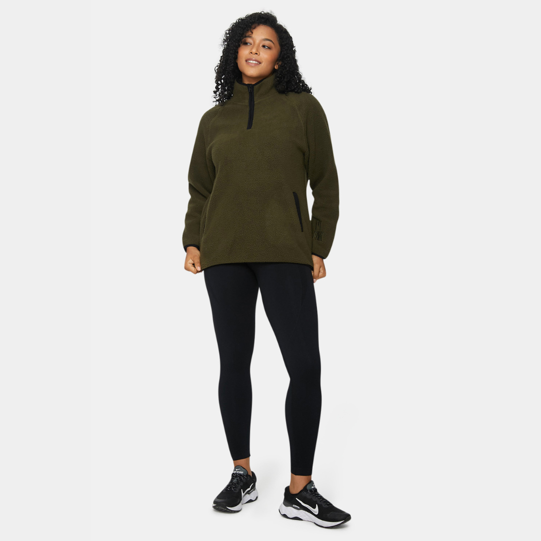 Pocket Fleece - Khaki & Black