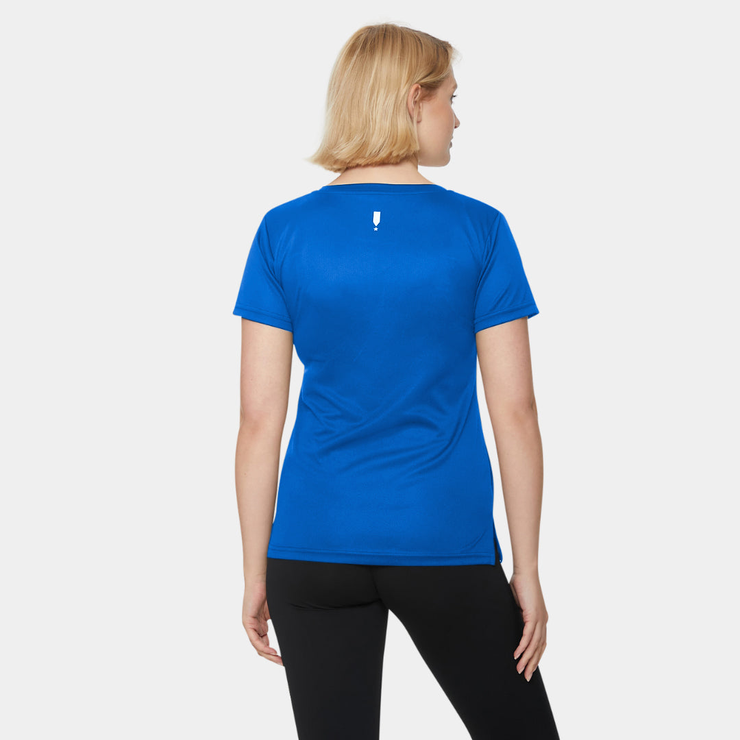 Lightweight Sports T-Shirt V-Neck Royal Blue