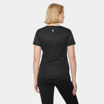 Lightweight Sports T-Shirt V-Neck Black