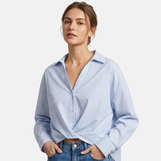 Blue/White Striped Shirt