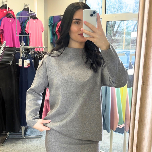 Grey Knit 2 Piece Set