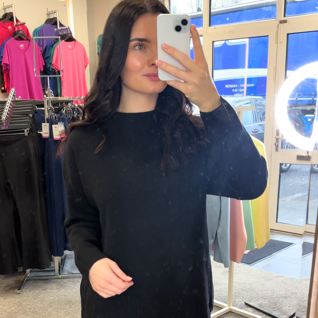 Black Knit 2 Piece Set