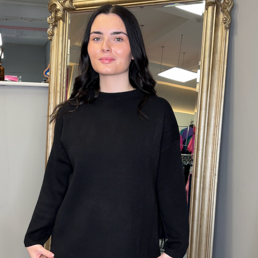 Black Knit 2 Piece Set