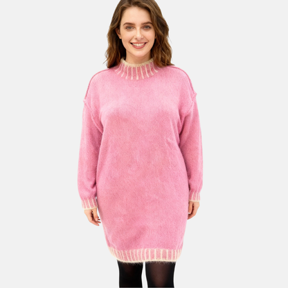 Pink Wool Mix Dress