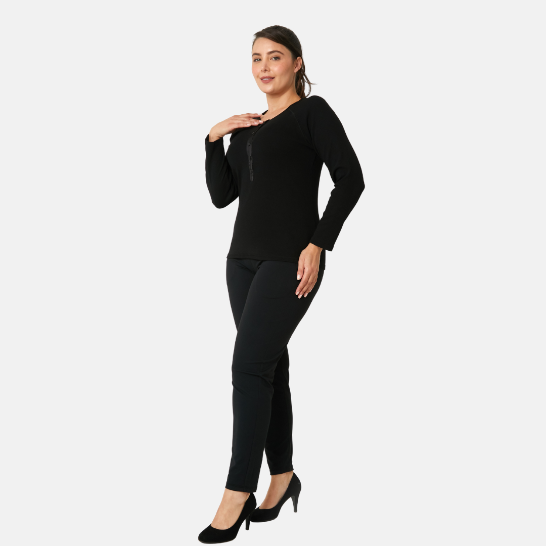 Slim Leg Pant Black