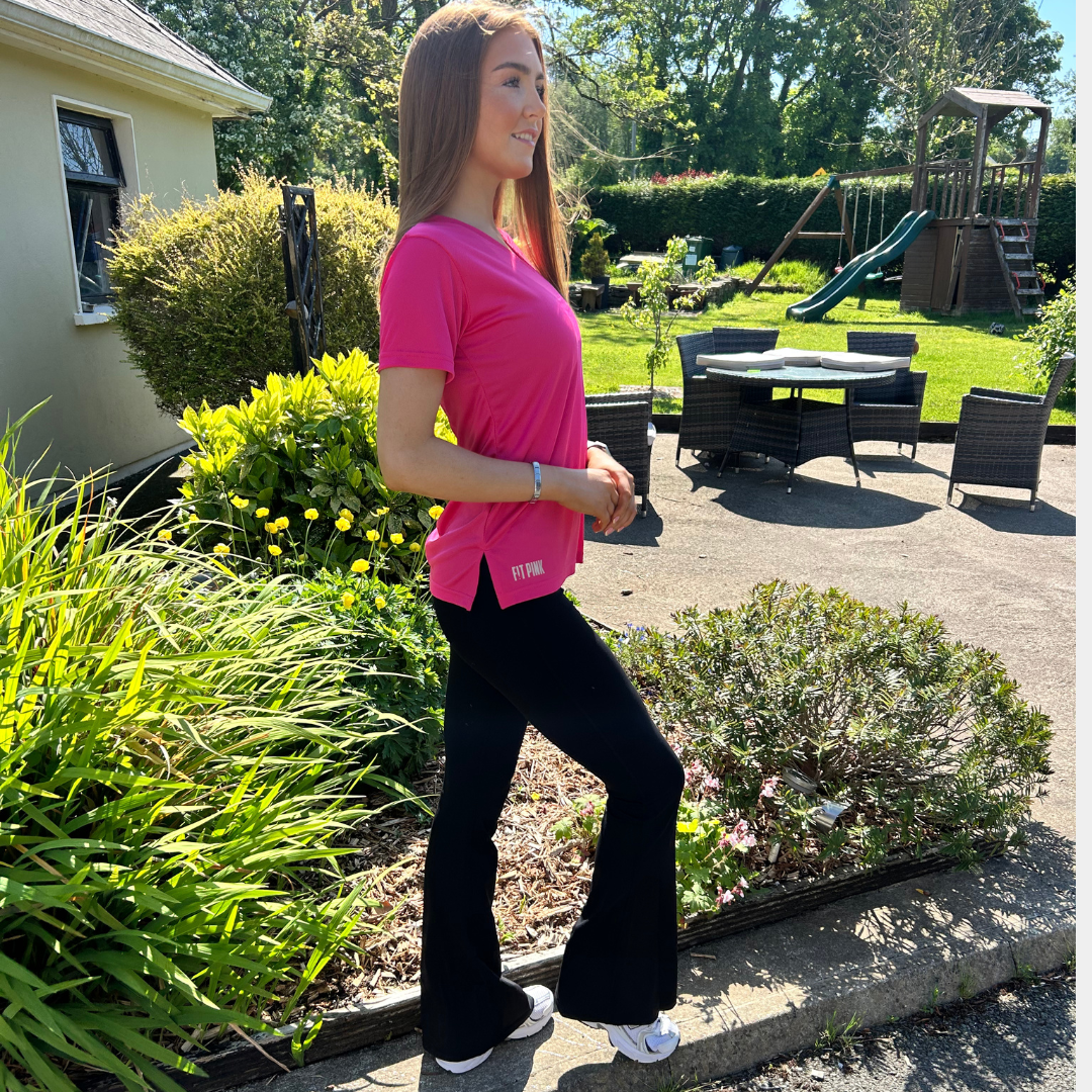 High Waisted Flared Leggings