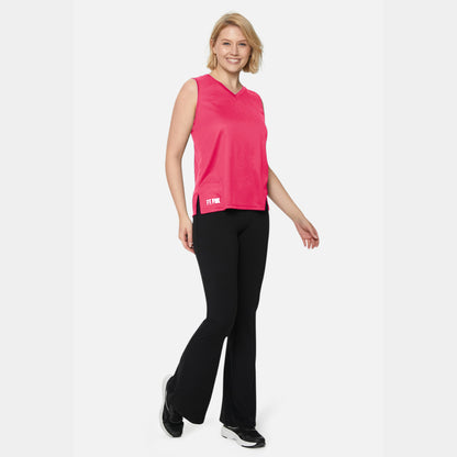 Lightweight Sports Vest V-Neck Pink