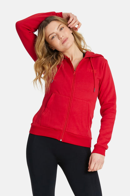 Luxurious FitPink Fleece Hoodie V2 - Red