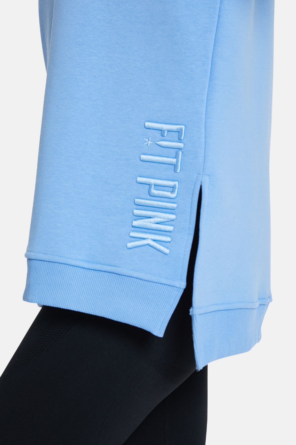 FitPink Crew Neck Sweatshirt in Sky Blue