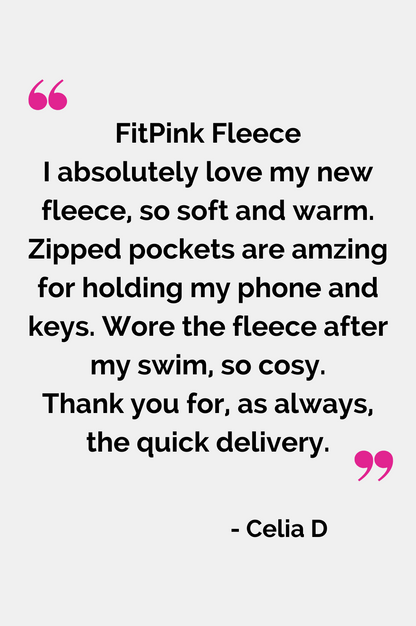 Luxurious FitPink Fleece Hoodie V2 - Deep Magenta