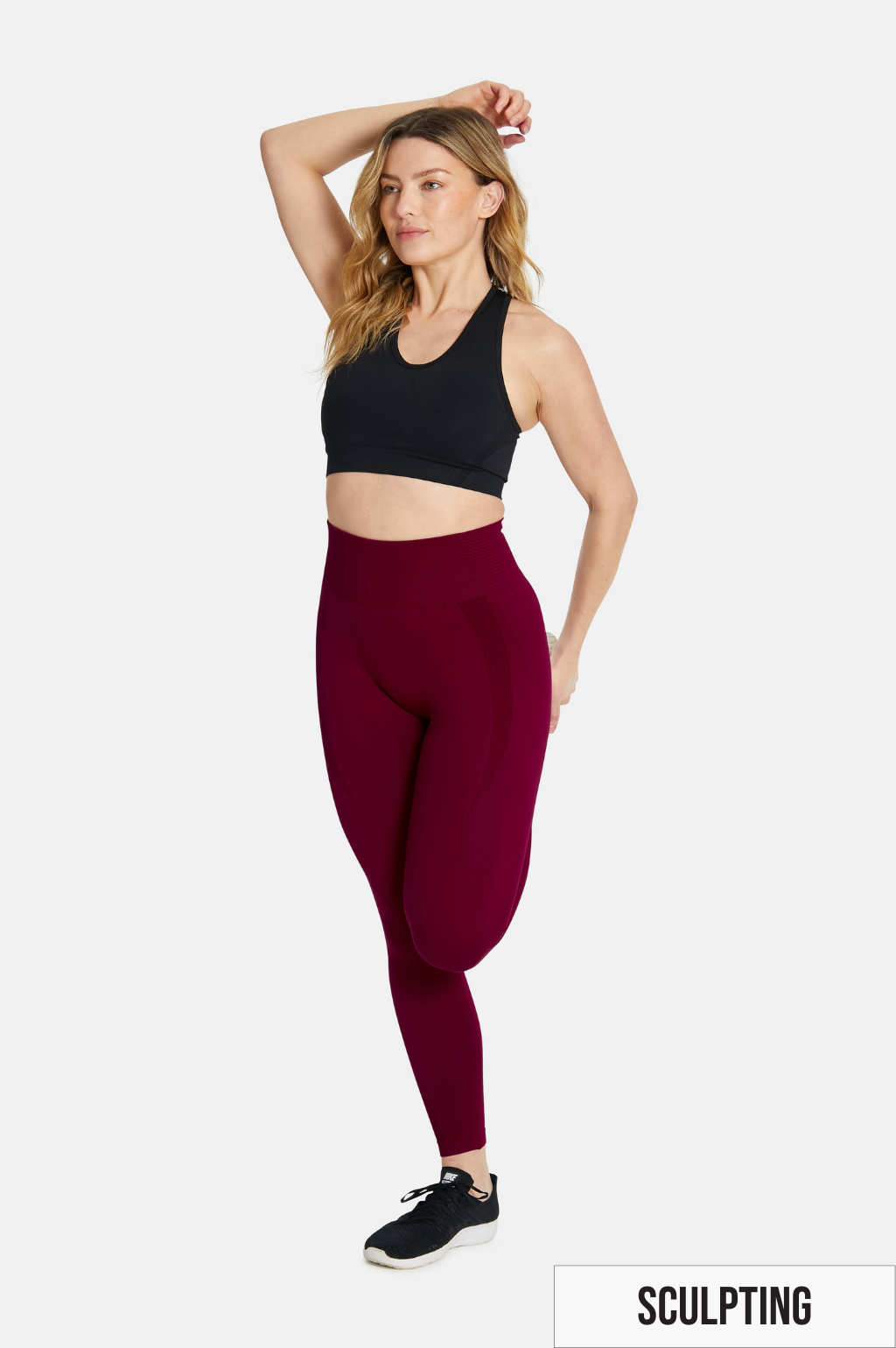 Burgundy sales fitness leggings