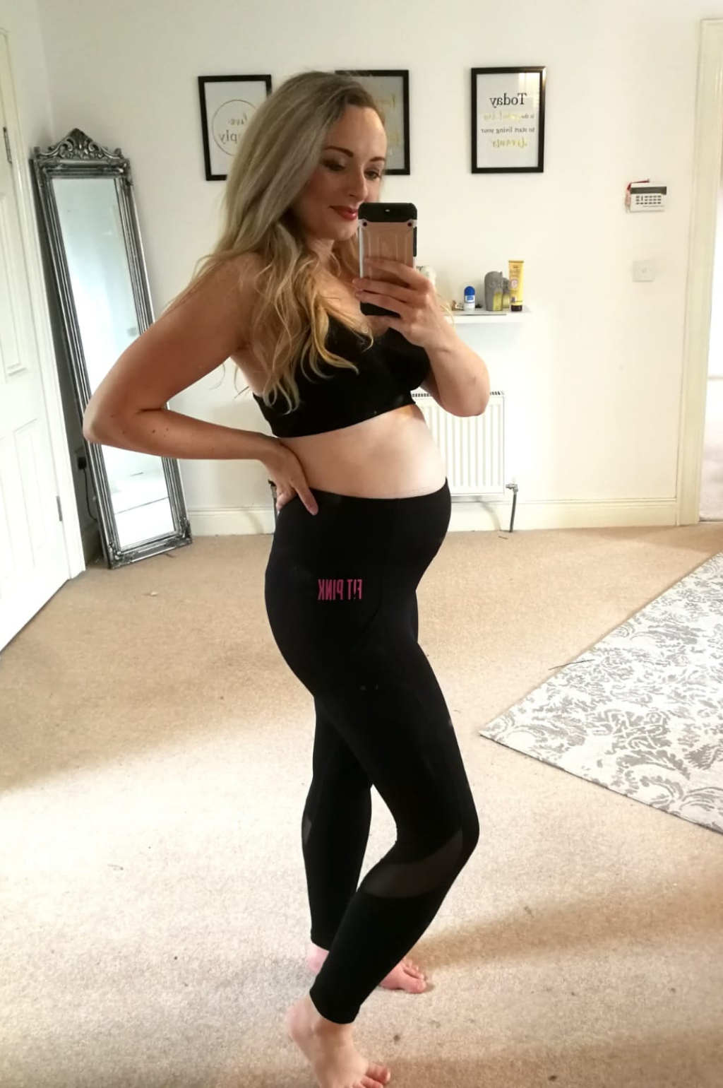 FitPink leggings with pockets pre and post natal